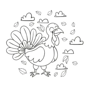 Free Thanksgiving Picture To Color In