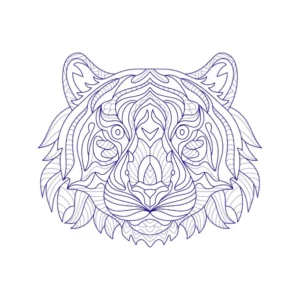 Free Tiger Picture To Color In