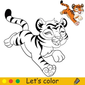 Free Tiger Picture To Color In