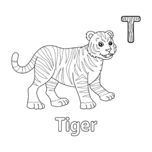 Free Tiger Picture To Color In