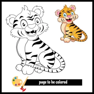 Free Tiger Picture To Color In