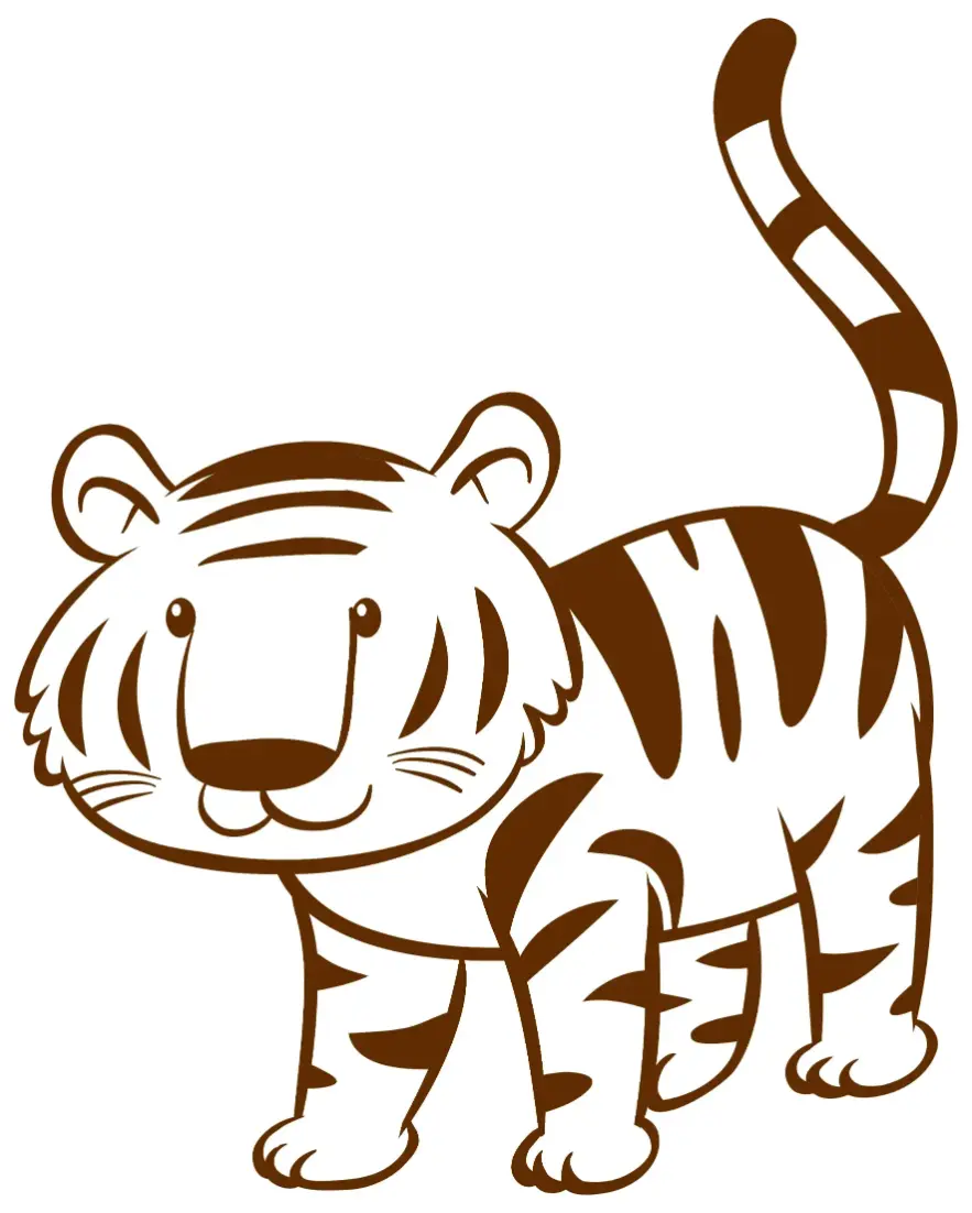 Free Tiger Picture To Color In