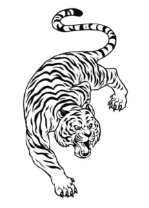 Free Tiger Picture To Color In