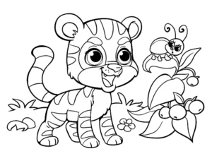 Free Tiger Picture To Color In
