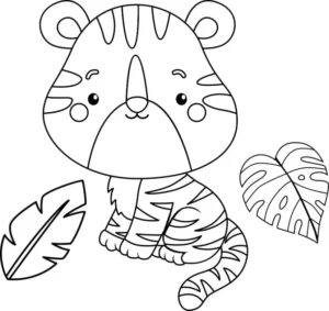 Free Tiger Picture To Color In