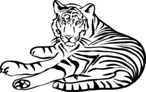 Free Tiger Picture To Color In