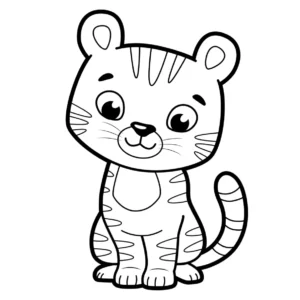 Free Tiger Picture To Color In