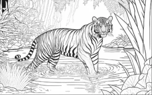 Free Tiger Picture To Color In