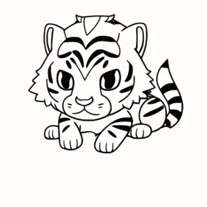 Free Tiger Picture To Color In
