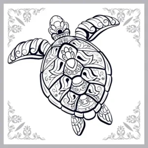 Free Turtle Picture To Color In