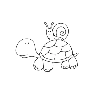 Free Turtle Picture To Color In