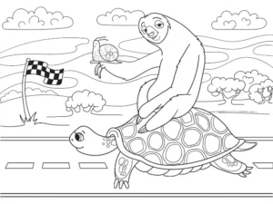 Free Turtle Picture To Color In