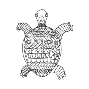 Free Turtle Picture To Color In