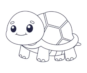 Free Turtle Picture To Color In