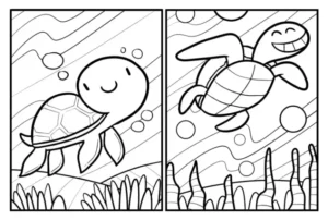 Free Turtle Picture To Color In