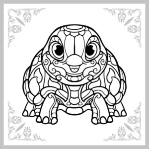 Free Turtle Picture To Color In