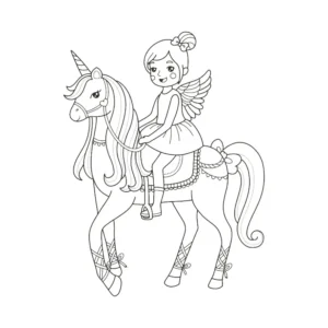Free Unicorn Picture To Color In