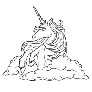 Free Unicorn Picture To Color In