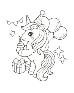 Free Unicorn Picture To Color In
