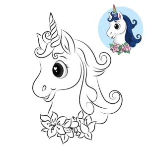 Free Unicorn Picture To Color In