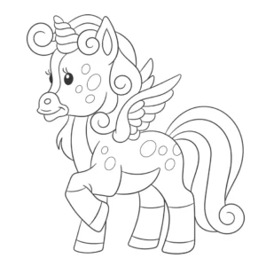 Free Unicorn Picture To Color In