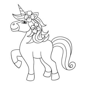 Free Unicorn Picture To Color In