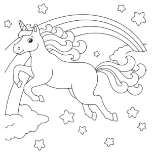 Free Unicorn Picture To Color In