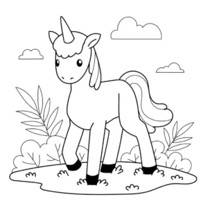 Free Unicorn Picture To Color In