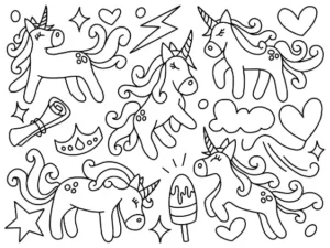 Free Unicorn Picture To Color In