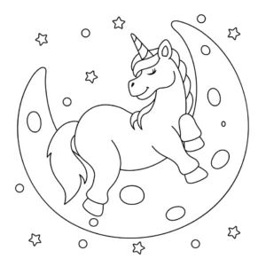 Free Unicorn Picture To Color In