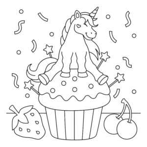 Free Unicorn Picture To Color In