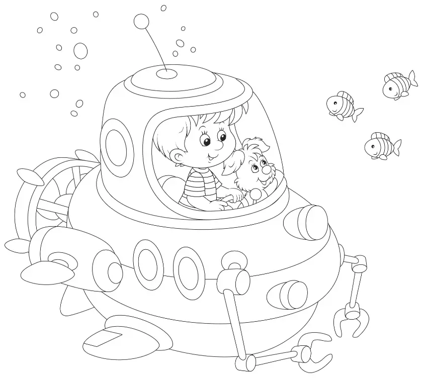 Free Vehicle Picture To Color In
