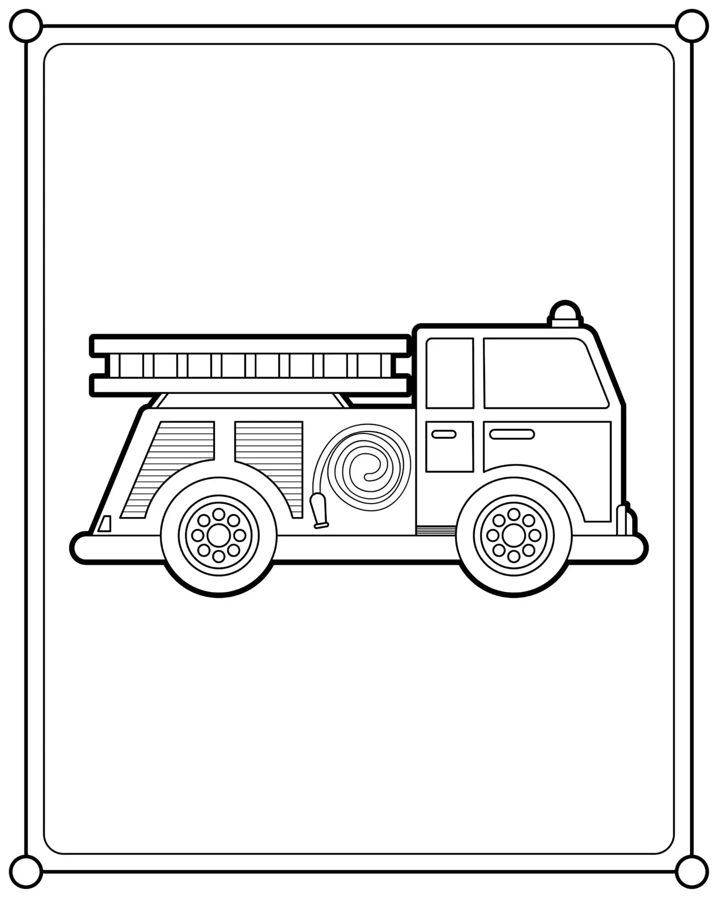 Free Vehicle Picture To Color In