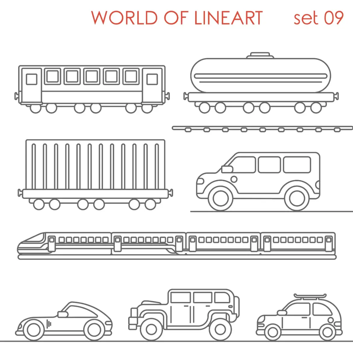 Free Vehicle Picture To Color In