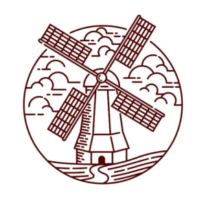 Free Windmill Picture To Color In