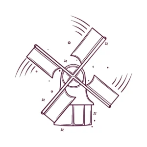 Free Windmill Picture To Color In