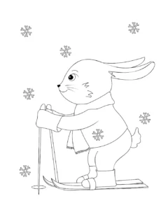 Free Winter Picture To Color In