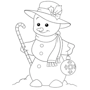 Free Winter Picture To Color In