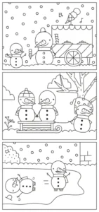 Free Winter Picture To Color In