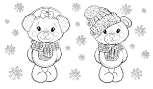 Free Winter Picture To Color In