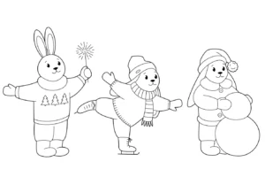 Free Winter Picture To Color In