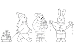 Free Winter Picture To Color In