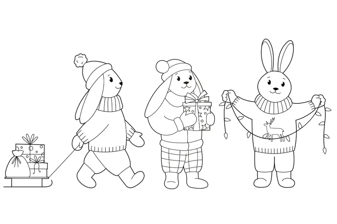 Free Winter Picture To Color In