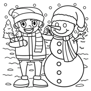 Free Winter Picture To Color In