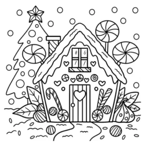 Free Winter Picture To Color In