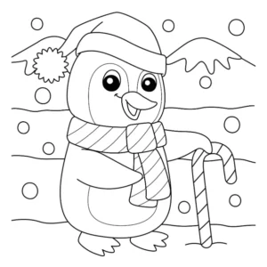 Free Winter Picture To Color In