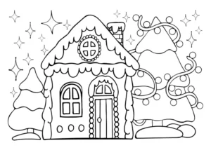 Free Winter Picture To Color In