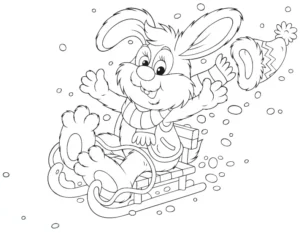 Free Winter Picture To Color In