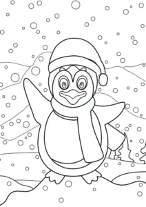 Free Winter Picture To Color In