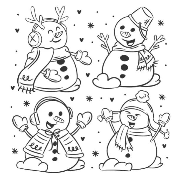 Free Winter Picture To Color In